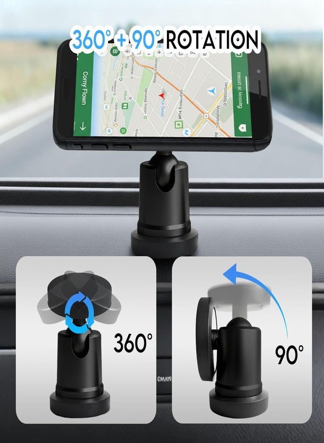 EDSRDUX Magnetic Phone Holder for Car Dashboard – Strong Magnet Phone Mount for Car Universal Cell Phone Holder for iPhone Samsung, Portable Mount for Gym & Car Accessories, Black - Image 5