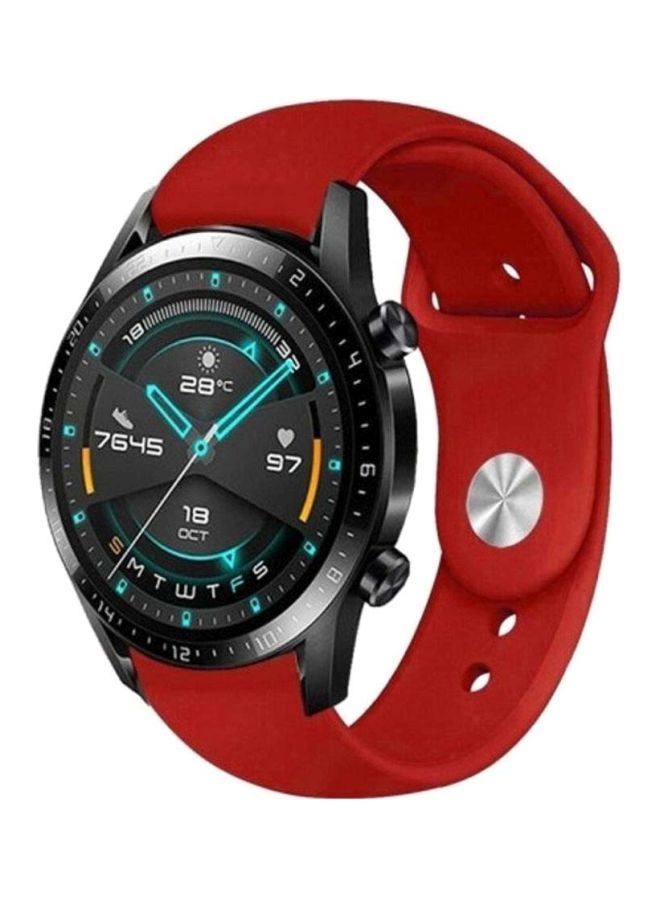 vesus Silicone Replacement Band for Huawei GT2 Watch Red