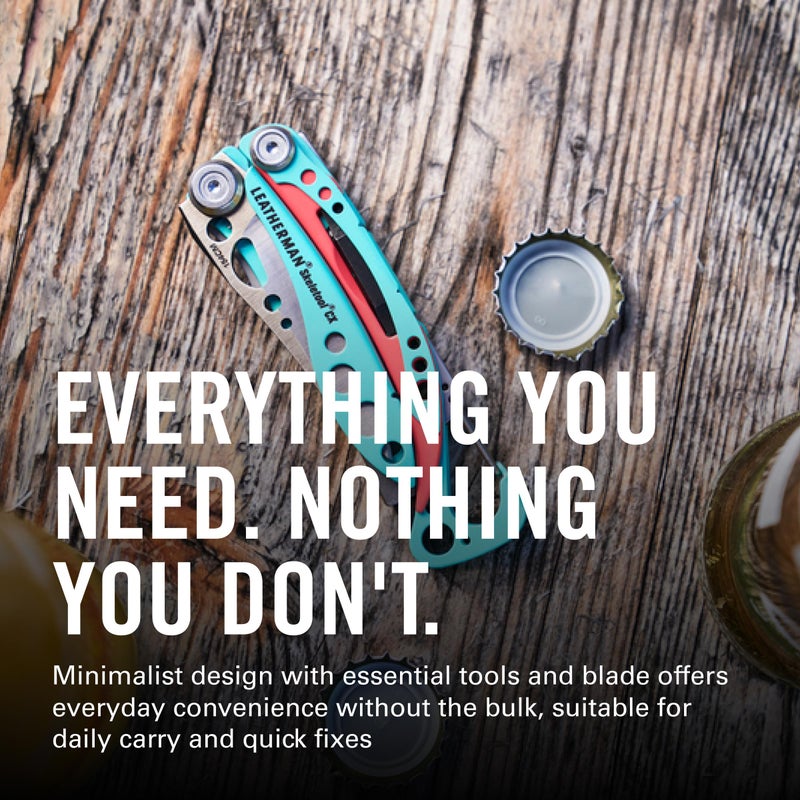 LEATHERMAN, Skeletool CX, 7-in-1 Lightweight, Minimalist Multi-Tool for Everyday Carry (EDC), Home, Garden & Outdoors, Paradise Blue - Image 3