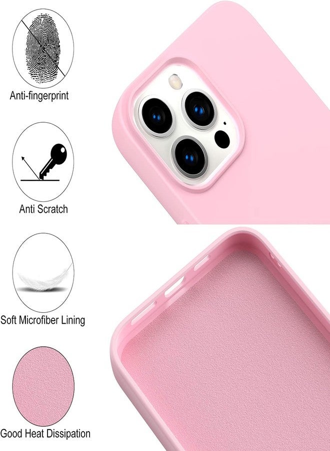 Amytor جراب Amytor مصمم خصيصًا لهاتف iPhone 16 Pro، جراب سيليكون فائق النحافة ومقاوم للصدمات مع بطانة ناعمة من الألياف الدقيقة المضادة للخدش، [حماية معززة للكاميرا] جراب هاتف لهاتف 16 Pro، (وردي) - Image 4