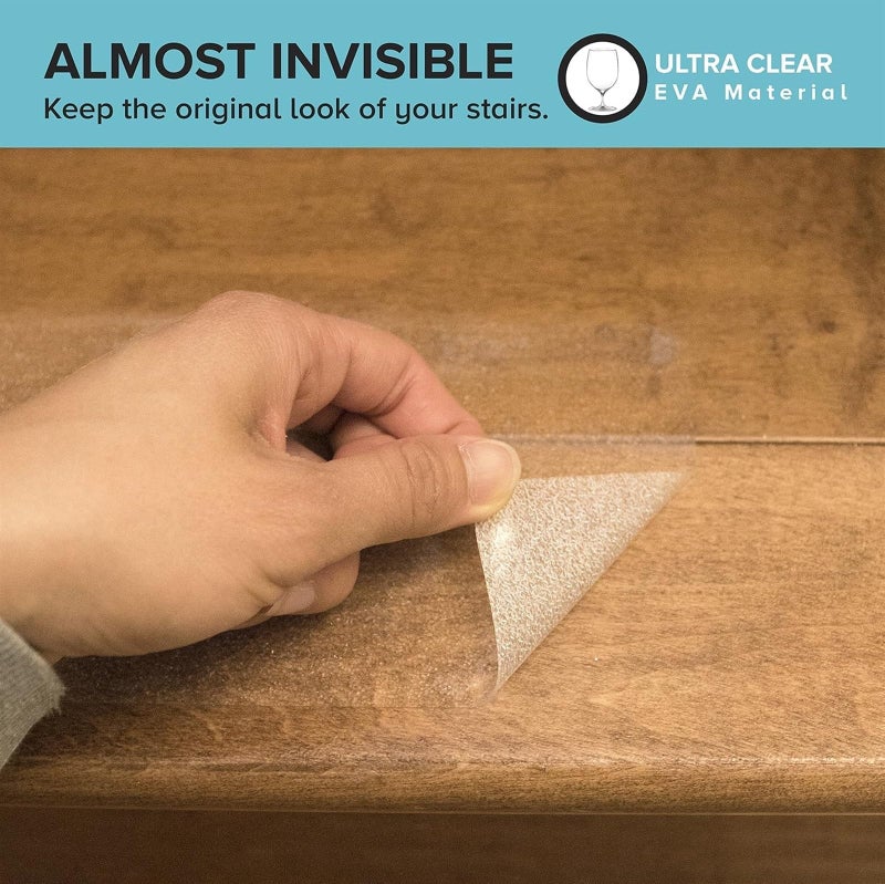 يُسلِّم شريط مانع للانزلاق، 5 أمتار × 10 سم، شريط مانع للانزلاق لتثبيته على أحواض الاستحمام والقوارب والسلالم، شفاف، ناعم، مريح للقدمين الحافيتين (اللون: شفاف) - Image 2