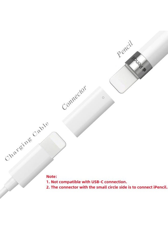 COOYA Compatible with Charger Adapter Replacement for Apple Pencil 1st Generation, 2-Pack Charging Adapter iPencil Charger Connector - Image 3