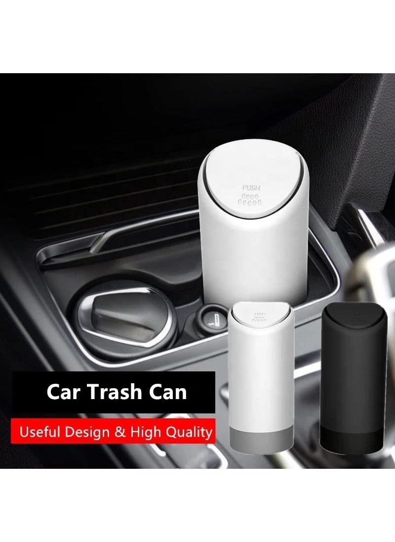 CLOUDSALE CLOUDSALE Silicone Trash Garbage Can bin use for Auto Vehicle Car Home Office White  - Image 3