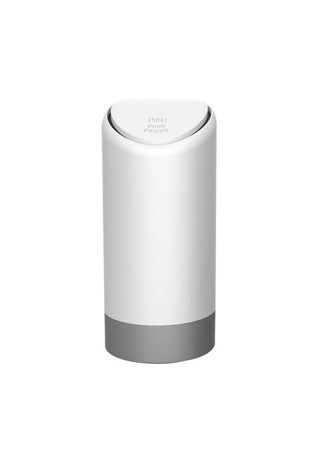 CLOUDSALE CLOUDSALE Silicone Trash Garbage Can bin use for Auto Vehicle Car Home Office White  - Image 4