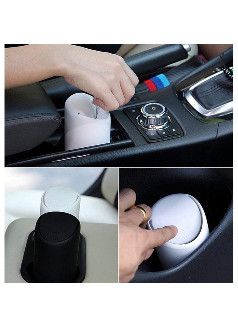CLOUDSALE CLOUDSALE Silicone Trash Garbage Can bin use for Auto Vehicle Car Home Office White  - Image 5