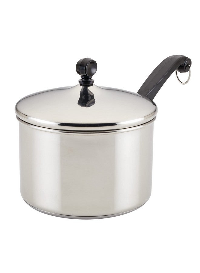 فاربرواير قدر صلصة كلاسيكي من الفولاذ المقاوم للصدأ من فاربروير مع غطاء، سعة 3 كوارت، فضي - Image 1