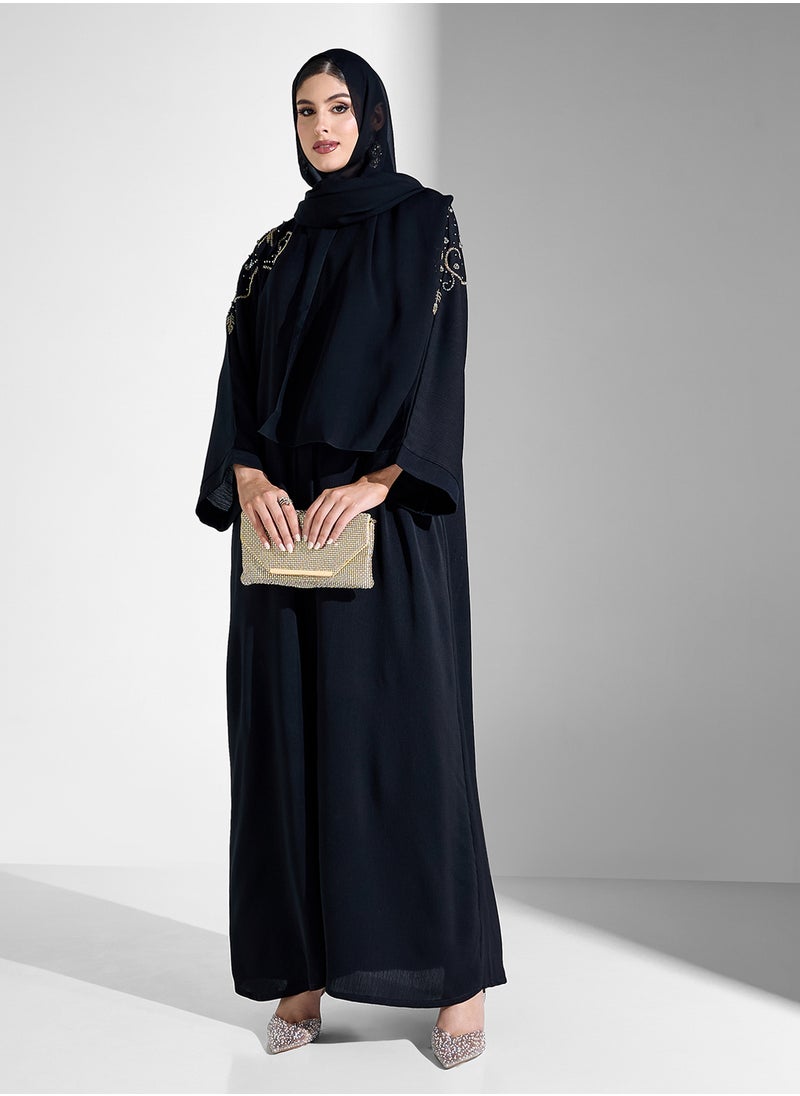 Abaya With Back Detail Embellishment & Sheila - pzsku/Z2A9CDA1773CA5E80755BZ/45/_/1740563190/fe568b93-62db-47f9-9220-91a72c82305d