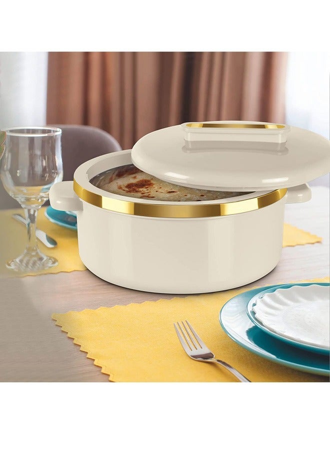 بادريق طقم من 3 أواني طهي داخلية من الفولاذ المقاوم للصدأ (1000 مل، 1500 مل، 2500 مل) بيج/ذهبي - Image 2