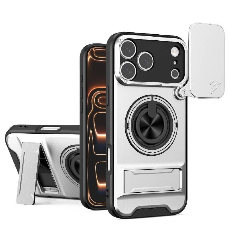 غطاء MagSafe | مقاوم للصدمات لـ iPhone 17 / 17 Air / 17 Pro / 17 Pro Max | حماية من السقوط | مغناطيس قوي | Silver - Image 1