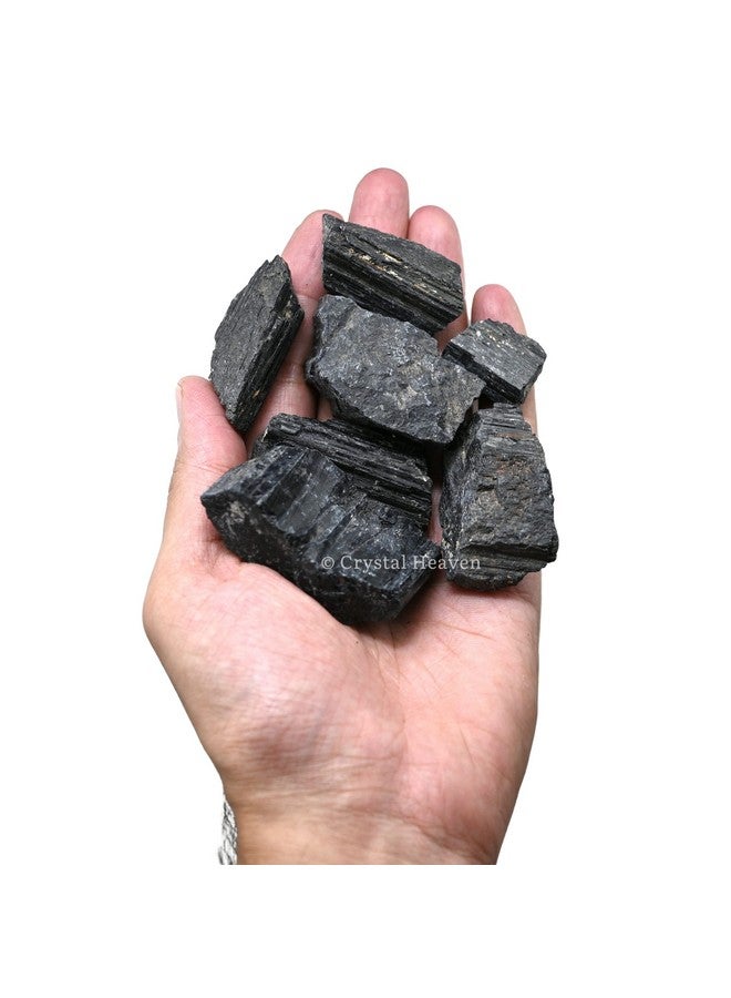 Crystal Heaven Certified Black Tourmaline Stone Original Crystal Healing Rough Stone, Natural Raw Crystals For DIY Crafts, Manifestation, Meditation And Reiki Healing (200 Grams) - Image 4