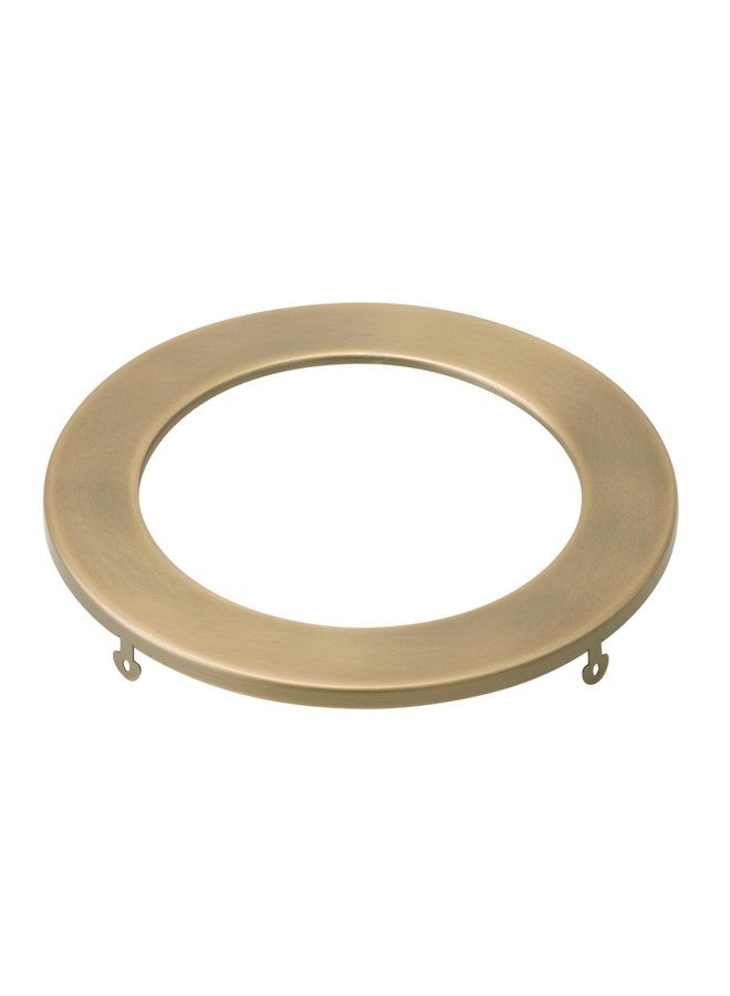 Kichler Direct-to-Ceiling Decorative Trim in Natural Brass, For Use with Kichler 6" Round Slim Fixtures, 1 Count, (7" W x .5" H), DLTSL06RNBR - Image 1
