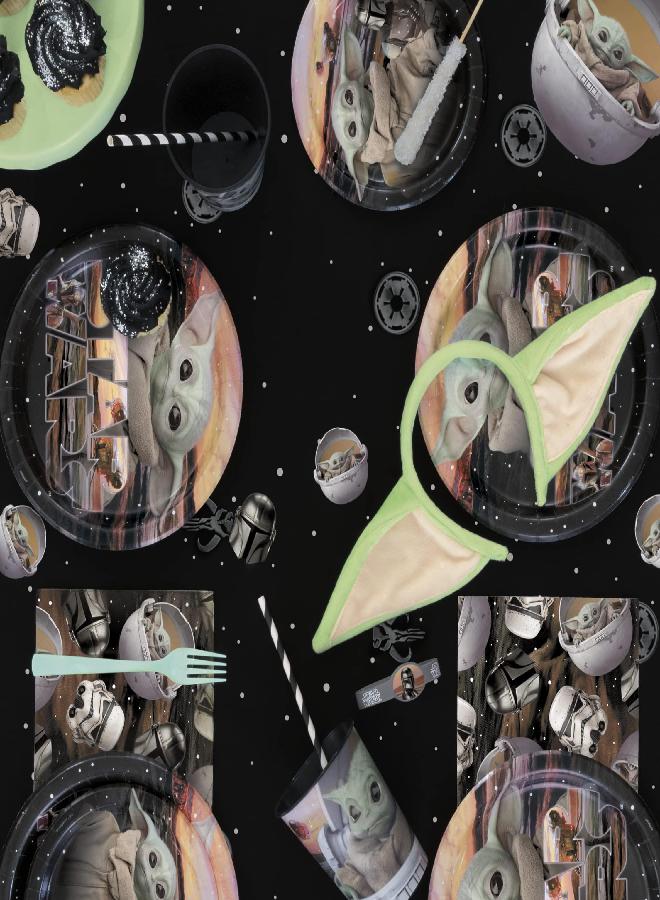 Unique Mandalorian The Child Round Paper Dinner Plates, 9", Multicolor - Image 3