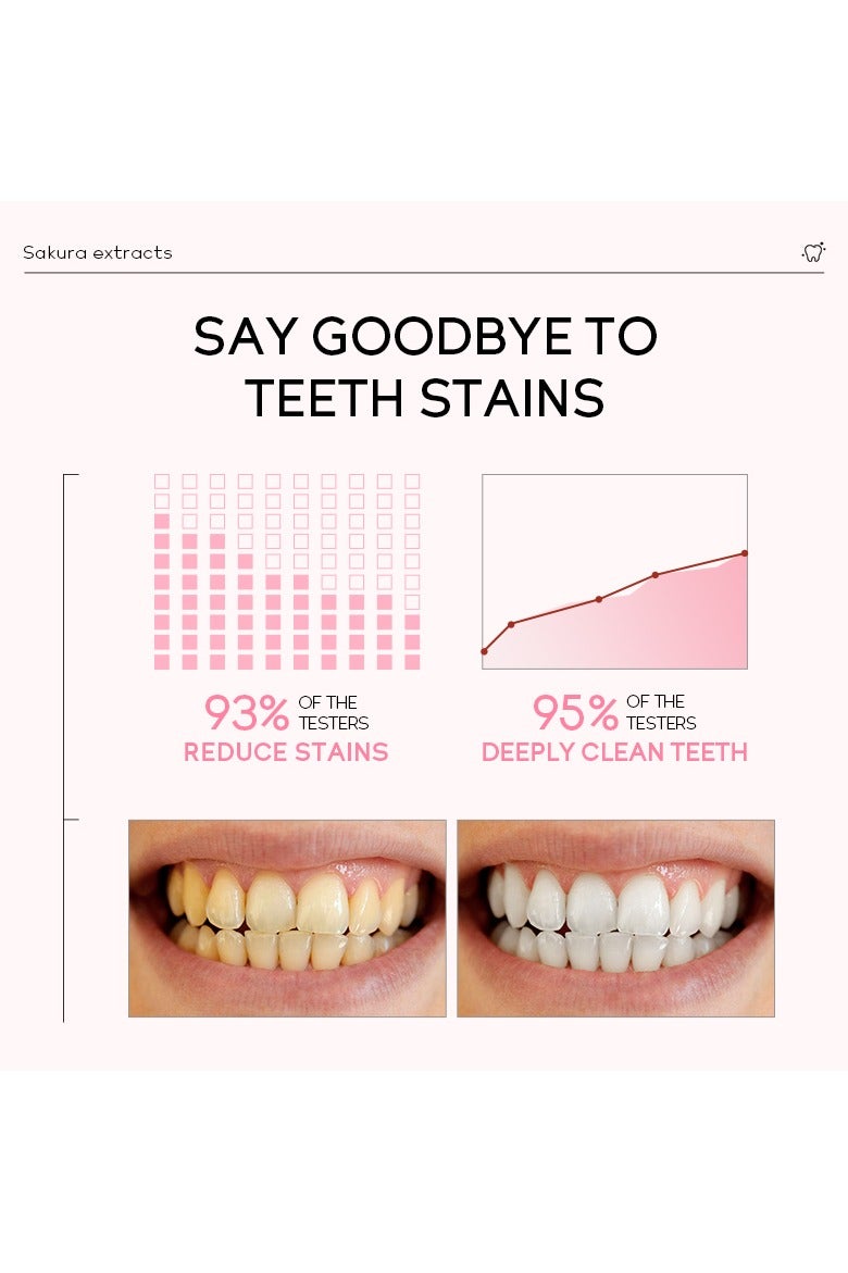 لايكو معجون أسنان ساكورا الياباني لتبييض الأسنان برائحة زهر الكرز - 85 جم - Image 3