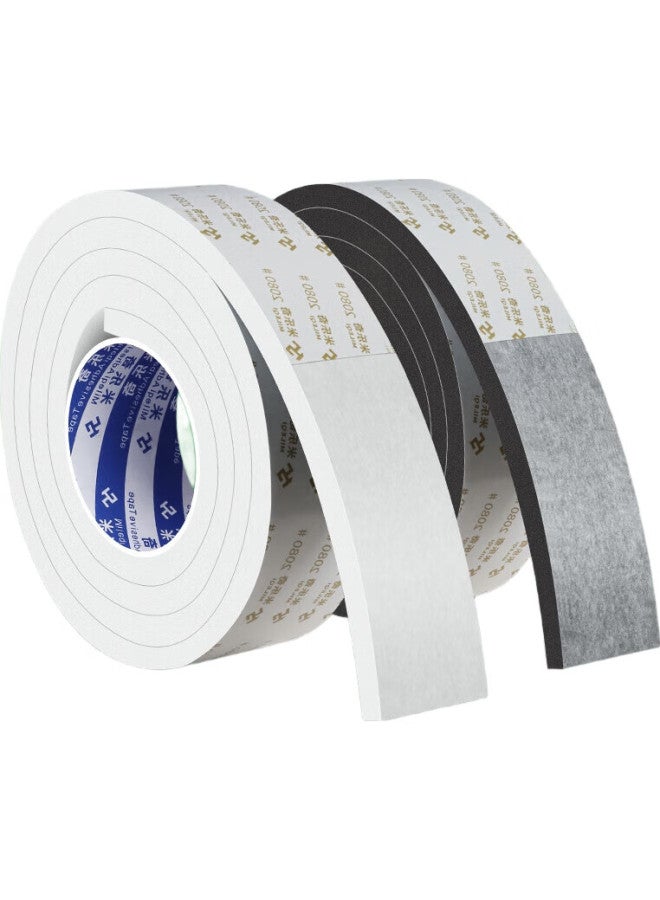 Miloch Milaiqi Single-Sided Sponge Tape, Shock-Absorbing And Anti-Collision, Foam Rubber Door Gap Sealing Buffer Strip, 3Mm Thick, 50Mm Wide, 5Mm Thick, 1 Meter Long, 1 Roll - Image 2
