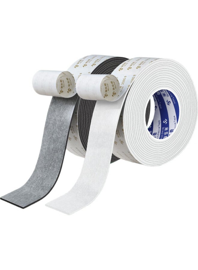 Miloch Milaiqi Single-Sided Sponge Tape, Shock-Absorbing And Anti-Collision, Foam Rubber Door Gap Sealing Buffer Strip, 3Mm Thick, 50Mm Wide, 5Mm Thick, 1 Meter Long, 1 Roll - Image 1