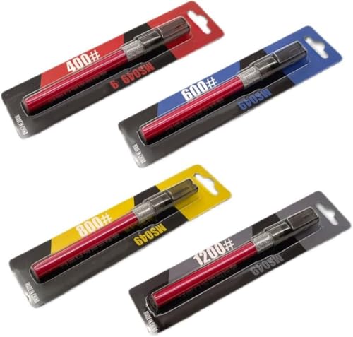 ANSAI Precision File Set for Scale Model Hobbies Tools Plastic Models File File Pen 4006008001200 Grit A Set of 4 A Set of 4 - Image 1