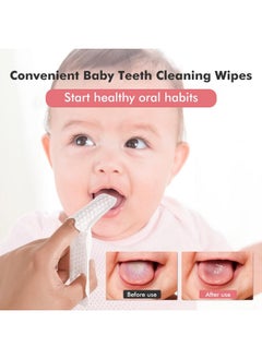 Snowie Soft ® 30Pcs Baby Teeth Cleaning Wipes Gum Friendly Soft Baby Use Dental Wipes Finger Cot Tooth Tissues Dry & Wet Use Baby Oral Cleaning Tissues For 0-24 Months  - Image 2