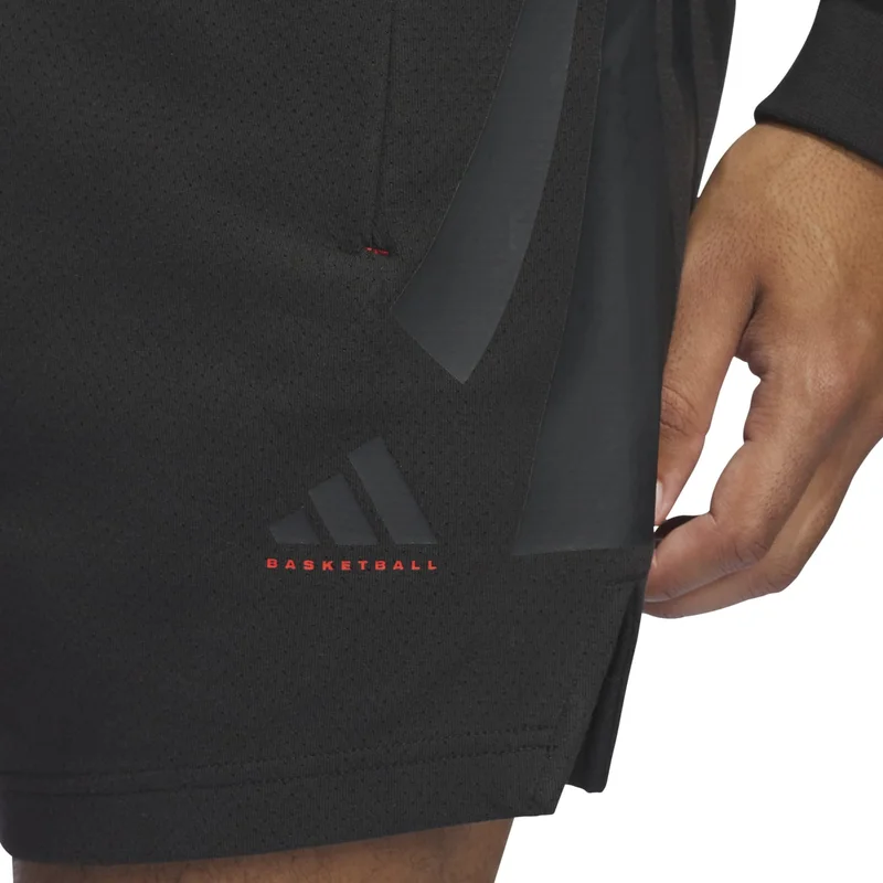 adidas شورت اديداس BB PK قصير أسود للجنسين