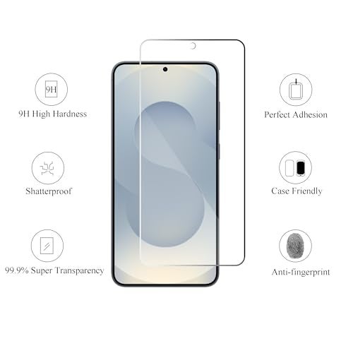 Ailun Glass Screen Protector for Galaxy S25+ / S25 Plus [6.7 Inch] 3Pack+3Pack Camera Lens Tempered Glass Fingerprint Unlock 0.25mm Anti-Scratch Case Friendly Clear-HD[Not for S25/S25 Ultra/S25 Edge] - Image 2