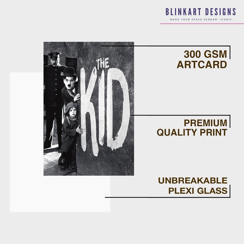 BLINKART BLINKART Aesthetic The Kid 1921 Movie Photo Frame Album Poster Wall Art Print Decor Perfect For Home Bedroom Living Room Bedroom Home Office Study Room13 10 Inches  - Image 4