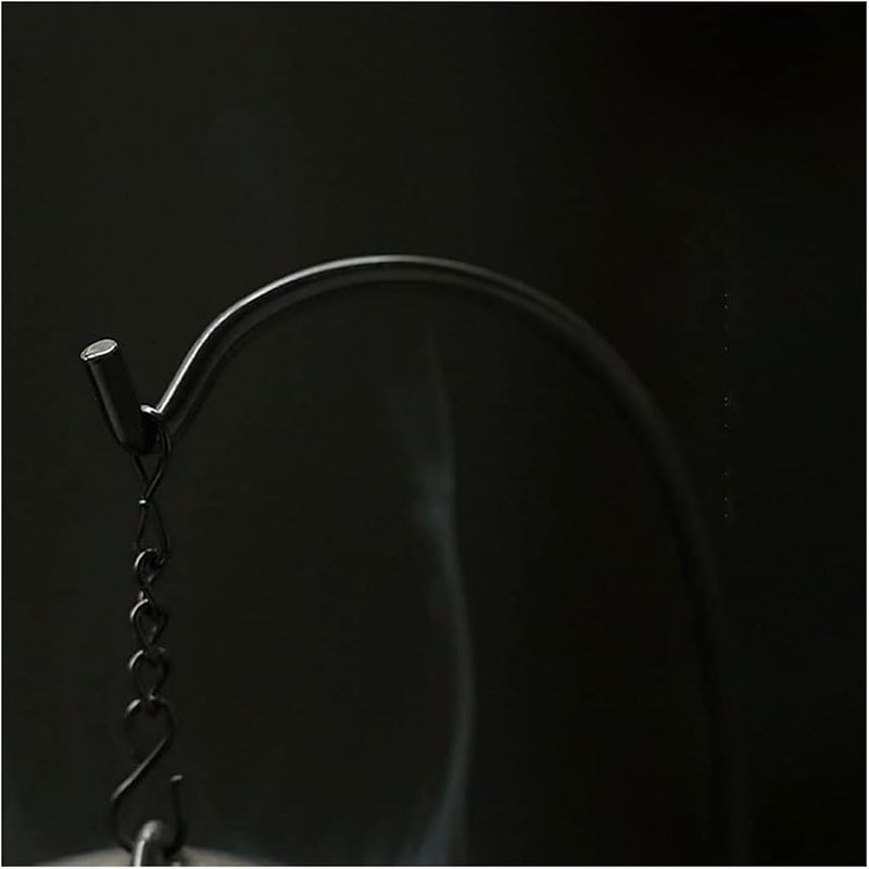 مشبك عطري معلق بإطار حديدي كروي - مبخرة زنري بالصندل العطري - ديكور كلاسيكي لغرف النوم - Image 2