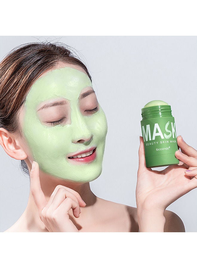 ibcccndc Green Tea Purifying Clay Clean Face Mask, Cleansing Mask Mud Mask for Men and Women, Moisturizing Oil Control Shrink Remove Blackheads, Shrink Pores, Improve Skin Tone 1Pcs - Image 1