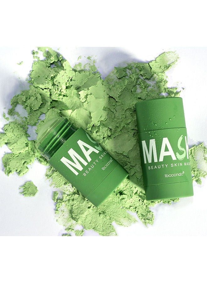 ibcccndc Green Tea Purifying Clay Clean Face Mask, Cleansing Mask Mud Mask for Men and Women, Moisturizing Oil Control Shrink Remove Blackheads, Shrink Pores, Improve Skin Tone 1Pcs - Image 4