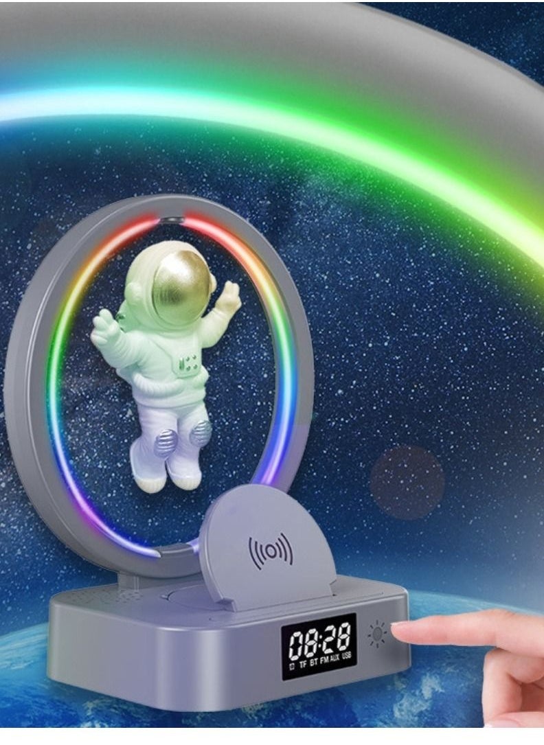 Rabos - Suspended light speaker support Bluetooth / TF Card / FM Play mode. Compact design for mobile phone. A variety of preset lighting, color change at will, and a variety of lighting modes to adapt to dif - Image 1