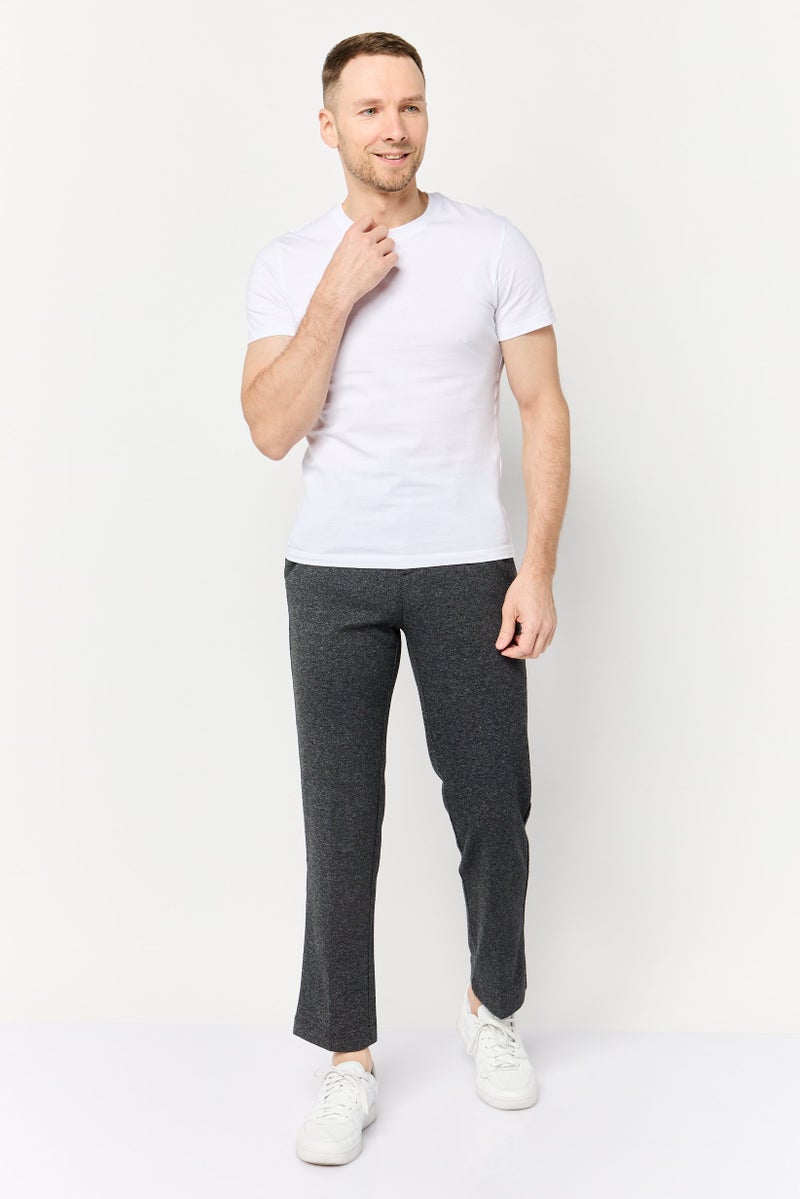 Celio Men Loose Fit Textured Chino Pants, Black - Image 2