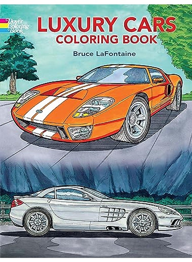 Luxury Cars Coloring Book