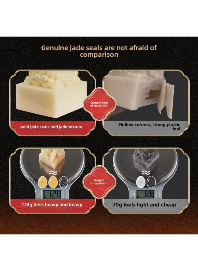 Archaeological National Seal Emperor Chuan Guo Yu Xi Qin Shi Huang Seal Blind Box Imperial Imperial Seal Children's Archaeological Digging Toys-Color:Qianlong Seal + Archaeological Tools
