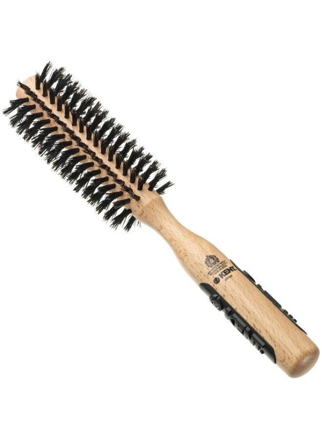 Kent PF04 Small Round Curling Brush with Hard Natural Boar Bristle- Hair Drying Brush, Round Hair Brush, and Blowout Brush - Small Round Brush for Dry Hair - For Shoulder Length or Shorter Hair - Image 1