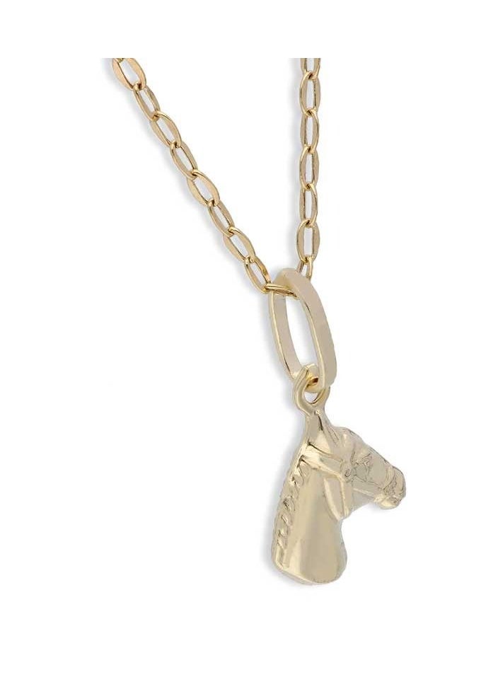 FK Jewellers - Gold Necklace (Chain with Horse Pendant) 18KT - FKJNKL18KU1117 - Image 1