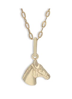 Gold Necklace (Chain with Horse Pendant) 18KT - FKJNKL18KU1117