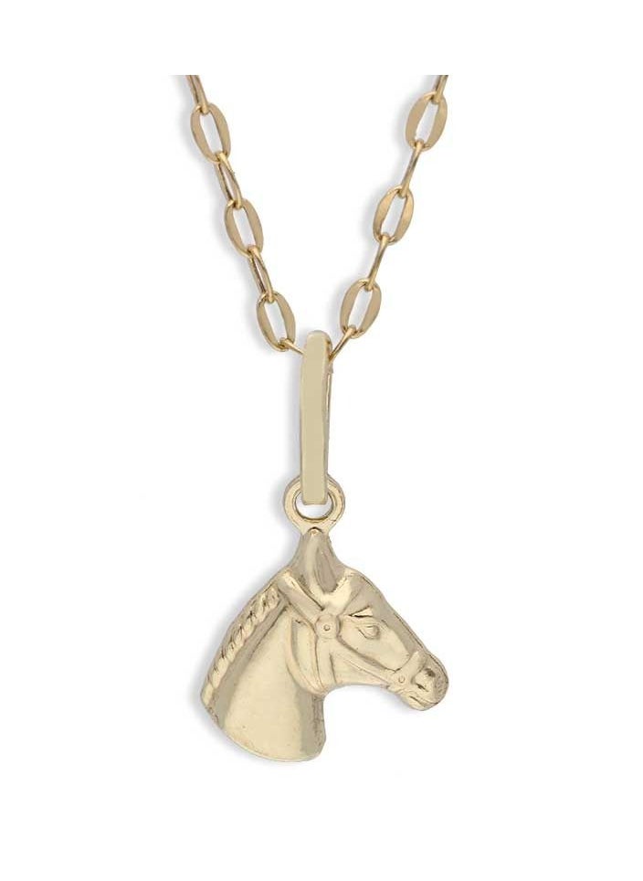 FK Jewellers - Gold Necklace (Chain with Horse Pendant) 18KT - FKJNKL18KU1117 - Image 1