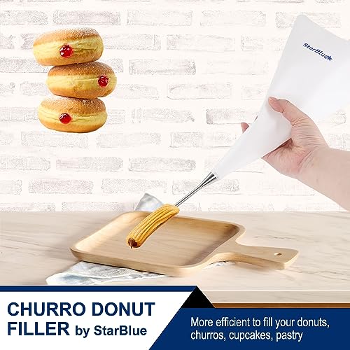 StarBlue Churro Donut Filler by StarBlue Reusable Piping Bag and Nozzle with Large Needle Injector Best Fit with Churrera Churro Maker - Image 3