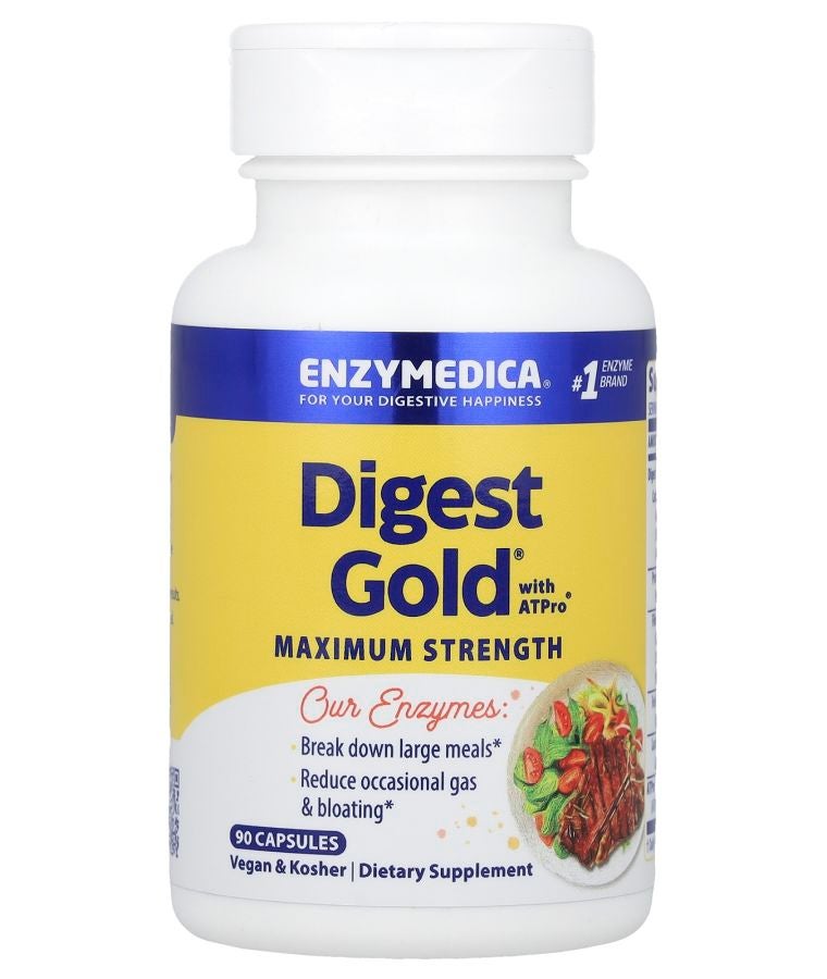 ENZYMEDICA Digest Gold® with ATPro® Maximum Strength 90 Capsules