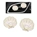 ORIESSE Beach Decor2pcs Seashell Air Vent Clips Car Air FreshenerBeige Scallop Ocean Car Interior Decor Diffuser for Women Mom - Image 2