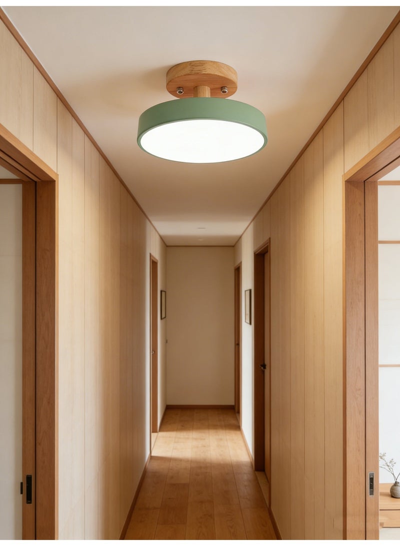 Green LED ceiling light, suitable for hallways and bedrooms, 13W - Image 5