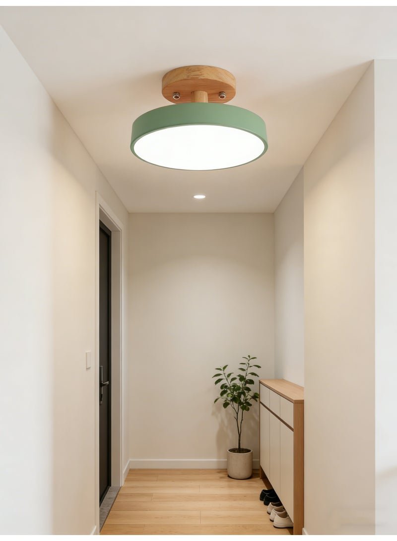 Green LED ceiling light, suitable for hallways and bedrooms, 13W - Image 3