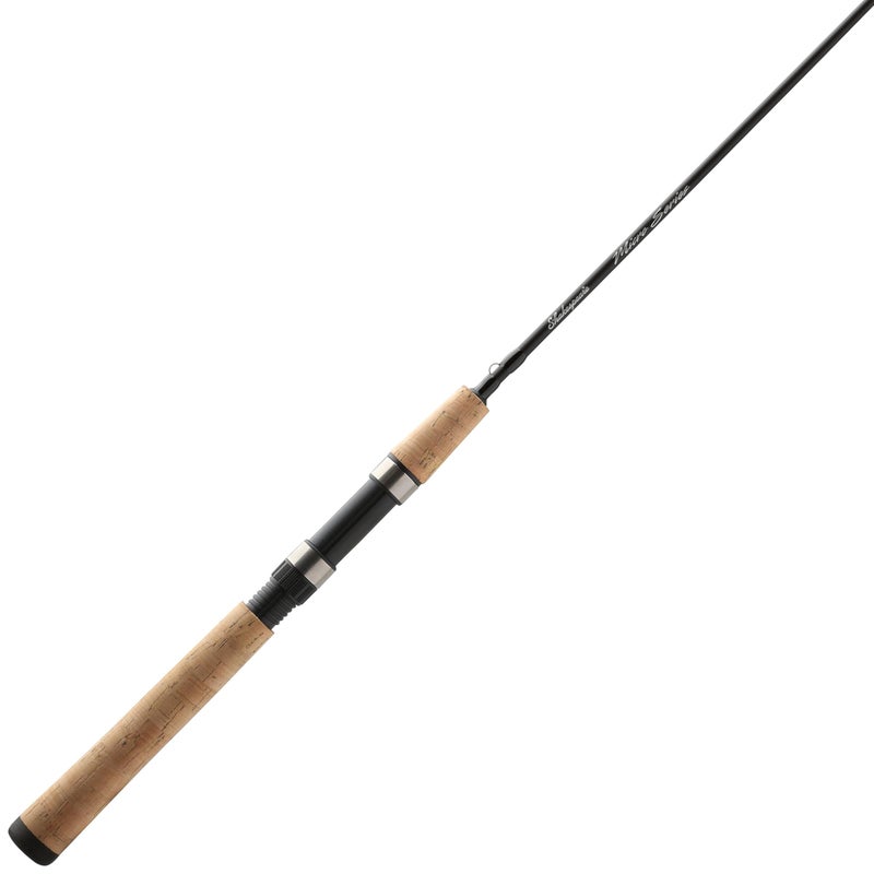 Shakespeare Micro 5'6" Spinning Rod, 2-Piece Fishing Rod, Graphite Composite Blank, Light Rod Power, Comfortable Full Cork Handle - Image 1