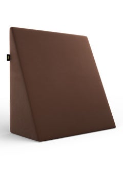 Frido Frido Wedge Plus Pillow for Sleeping & Acid Reflux Relief, Memory Foam & High Resillience Foam, Orthopedic Wedge Cushion for Leg Elevator, Pregnancy, GERD,Coffee Brown- Pack of 1 