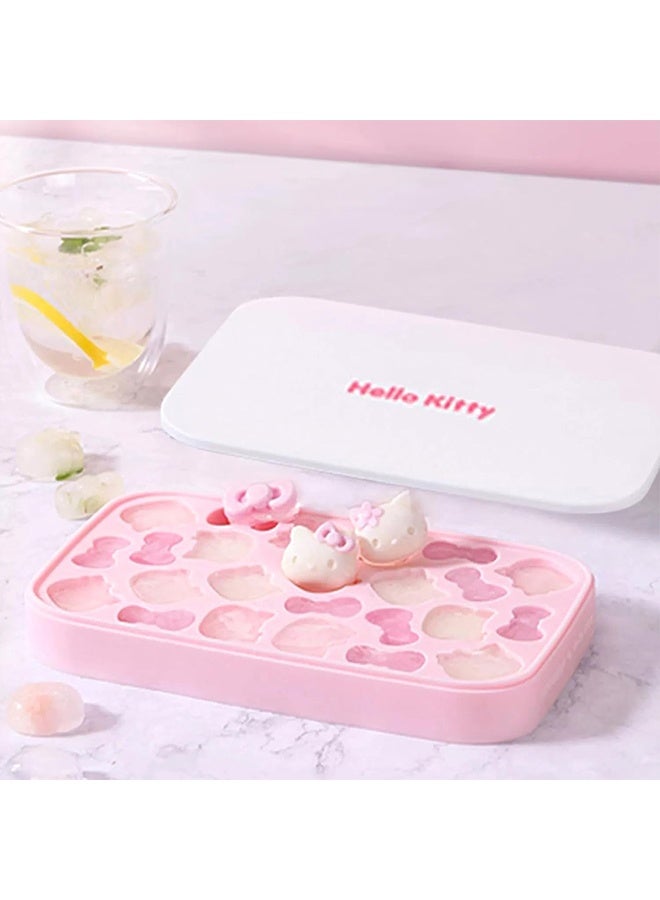 هالو كيتي قوالب ثلج سيليكون صغيرة لطيفة، قالب ثلج محكم الإغلاق على شكل قطة كرتونية مع غطاء، قوالب حلوى سيليكون، تزيين كعك عيد الميلاد، تزيين كب كيك بالشوكولاتة، أدوات خبز منزلية الصنع - Image 5