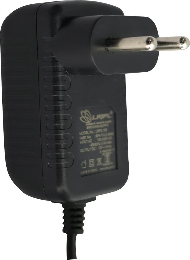 LRIPL Universal Power Adaptor 12V for CCTV Camera, Router, Modem, LED Strip,Set Top Box, Router (with DC 2.5MM Pin) (Model-12V 1A) - Image 2