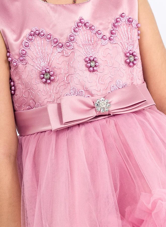 babyqlo Pink Tulle Party Dress