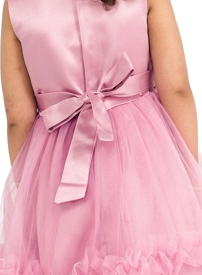 babyqlo Pink Tulle Party Dress