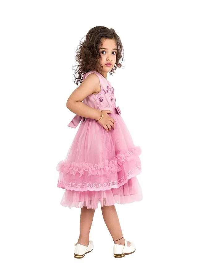 babyqlo Pink Tulle Party Dress