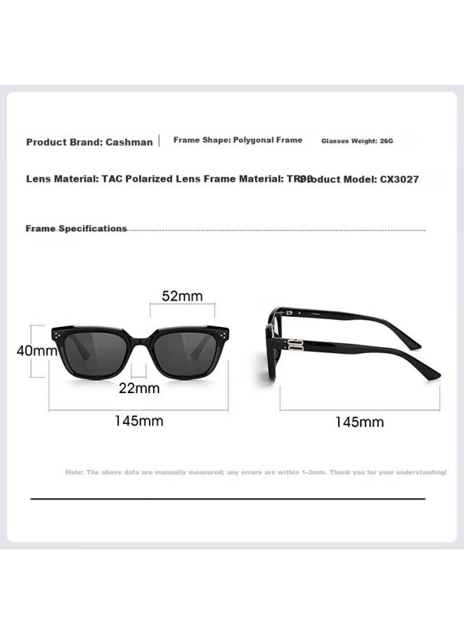 Caxman Gm Cat Eye Sungl For Men And Women, Suitable For Square And Round Faces, Narrow Frame, Uv Protection, Polarized, Slimming Effect, Premium Style Eyewear - Image 2
