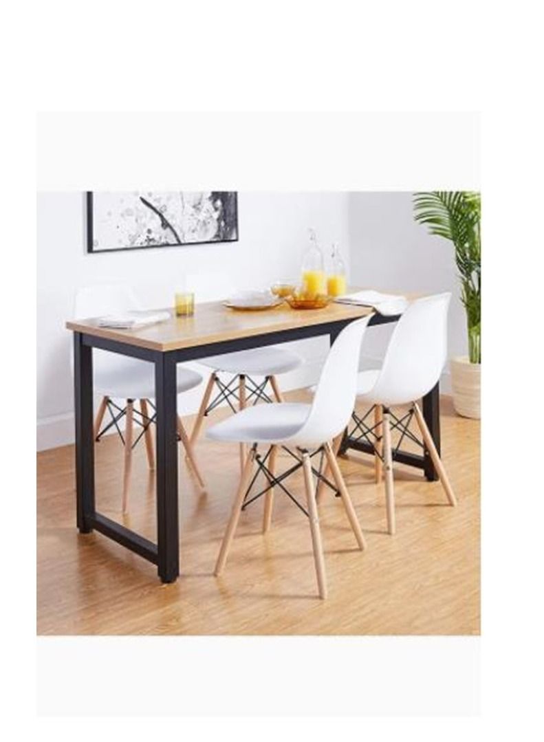 Dining Chair Modern Office Chair Kitchen Dining Side Chairs Lounge Shell Chair Living Room Chair with Plastic Seat for Kitchen