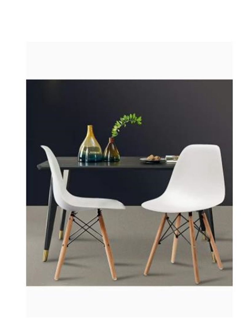 Dining Chair Modern Office Chair Kitchen Dining Side Chairs Lounge Shell Chair Living Room Chair with Plastic Seat for Kitchen